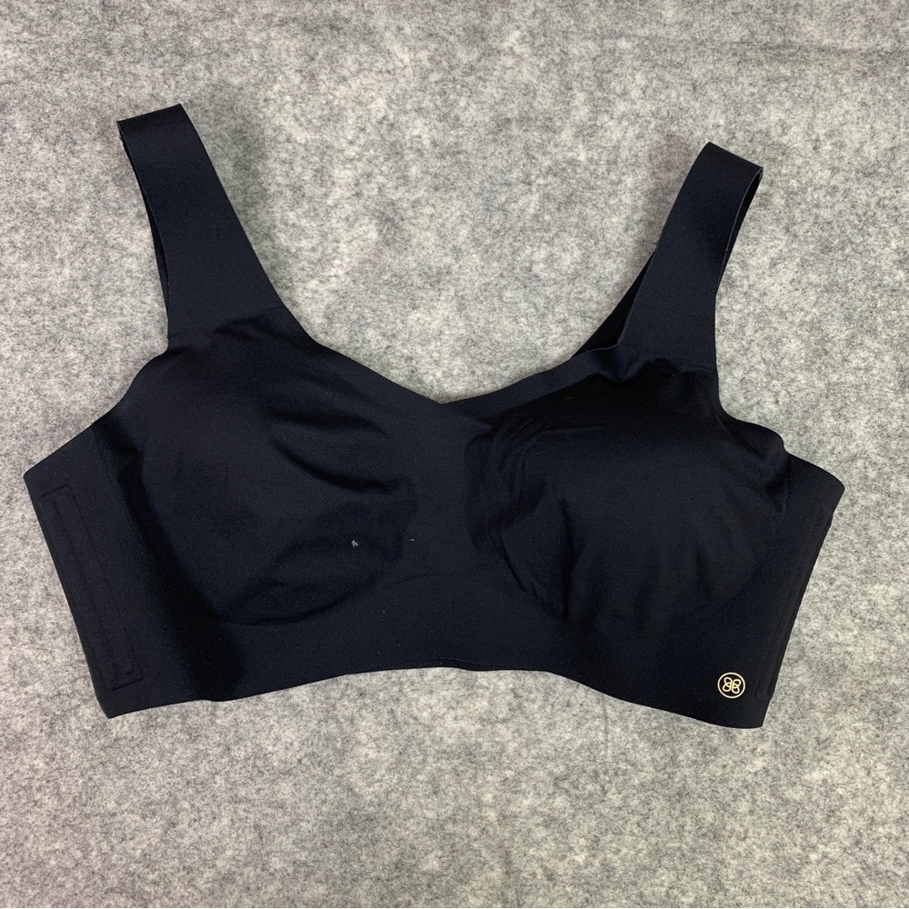 Honeylove V Neck Bra XL Extra Large Black Pullover Removable Pads Wireless